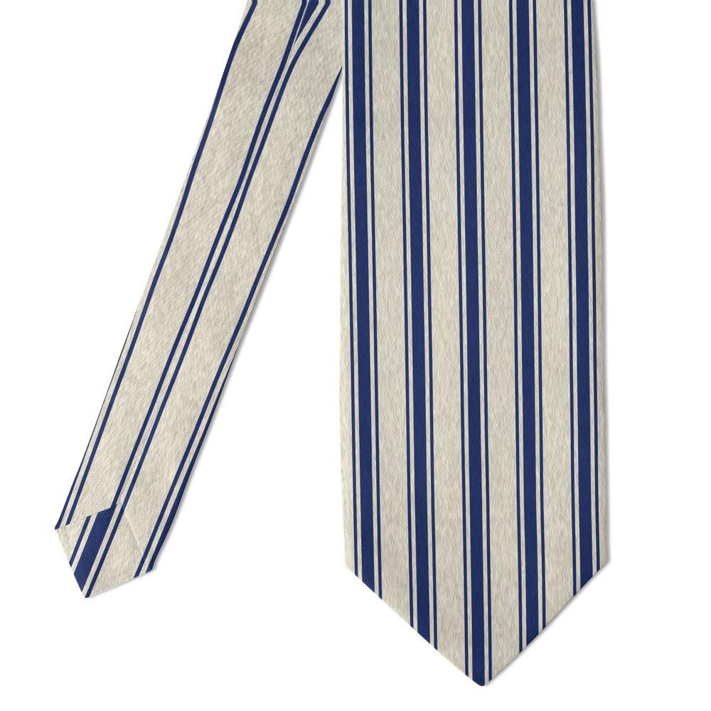 Rehbinder - Navy Ticking Stripe Tie – French Farmhouse