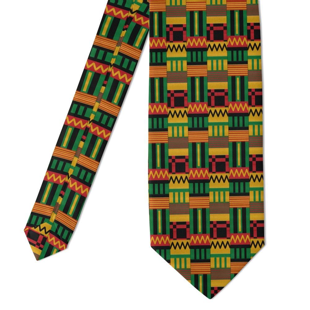 Ulfstand - Gold, Green & Red Kente Weave Tie – Ashanti Gold