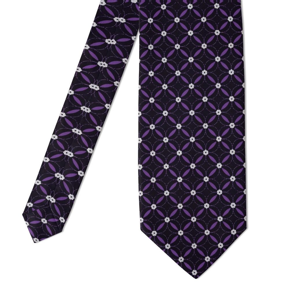Sehested - Purple & White Floral Lattice Tie – Violet Trellis
