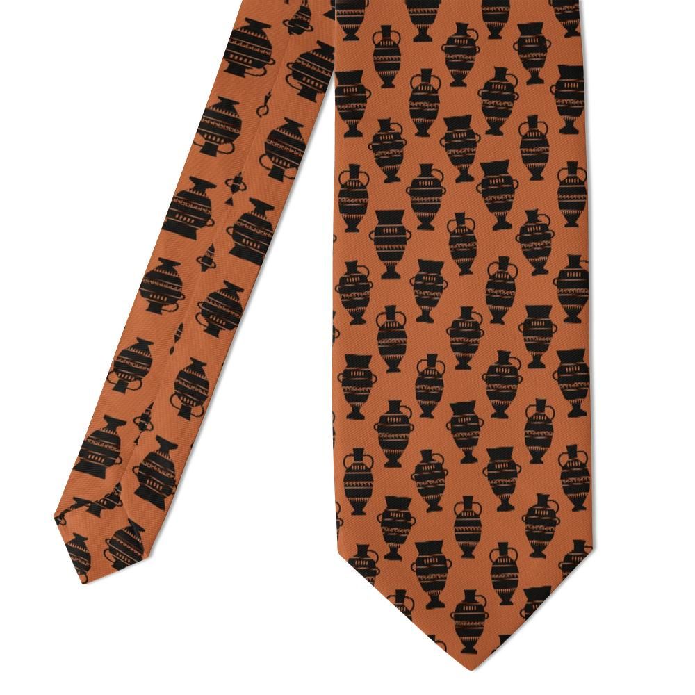 Skeel - Terracotta & Black Amphora Tie – Classical Pottery Charm