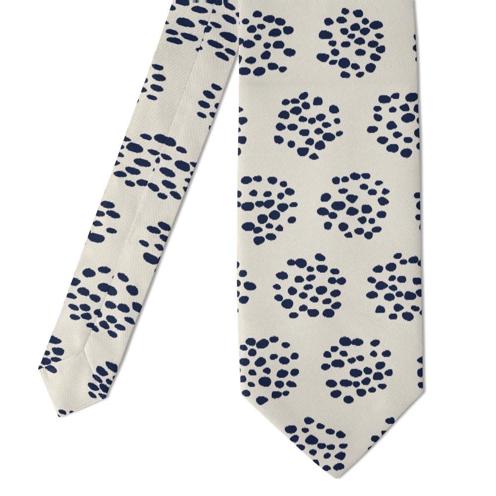 Maillé - Navy & Ivory Leopard Dot Tie – Riviera Lunch