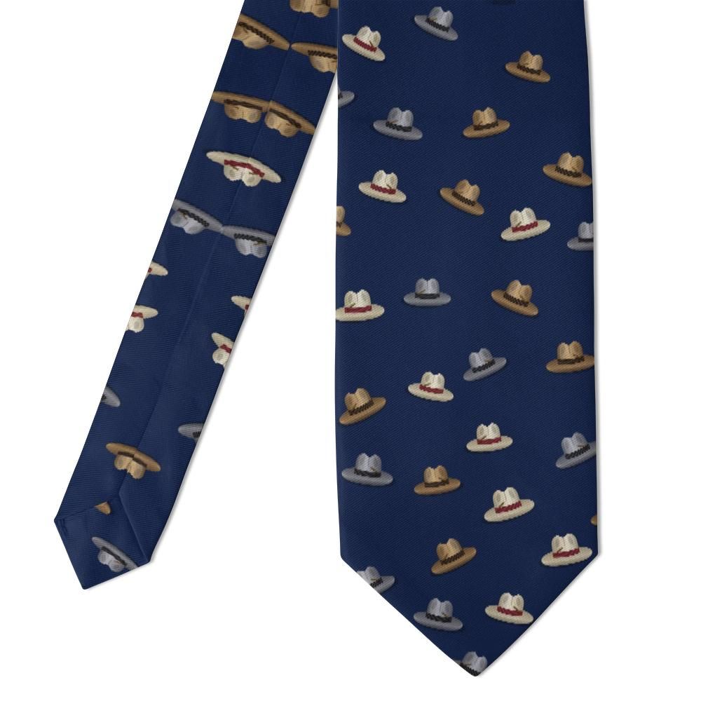 Plater - Navy Fedora Tie – Tossed Felt Hats with a Dapper Twist