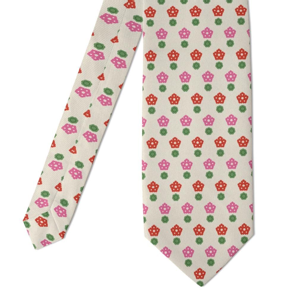 Wurmbrand - Cream & Red Geranium Tie – Terrace Pots