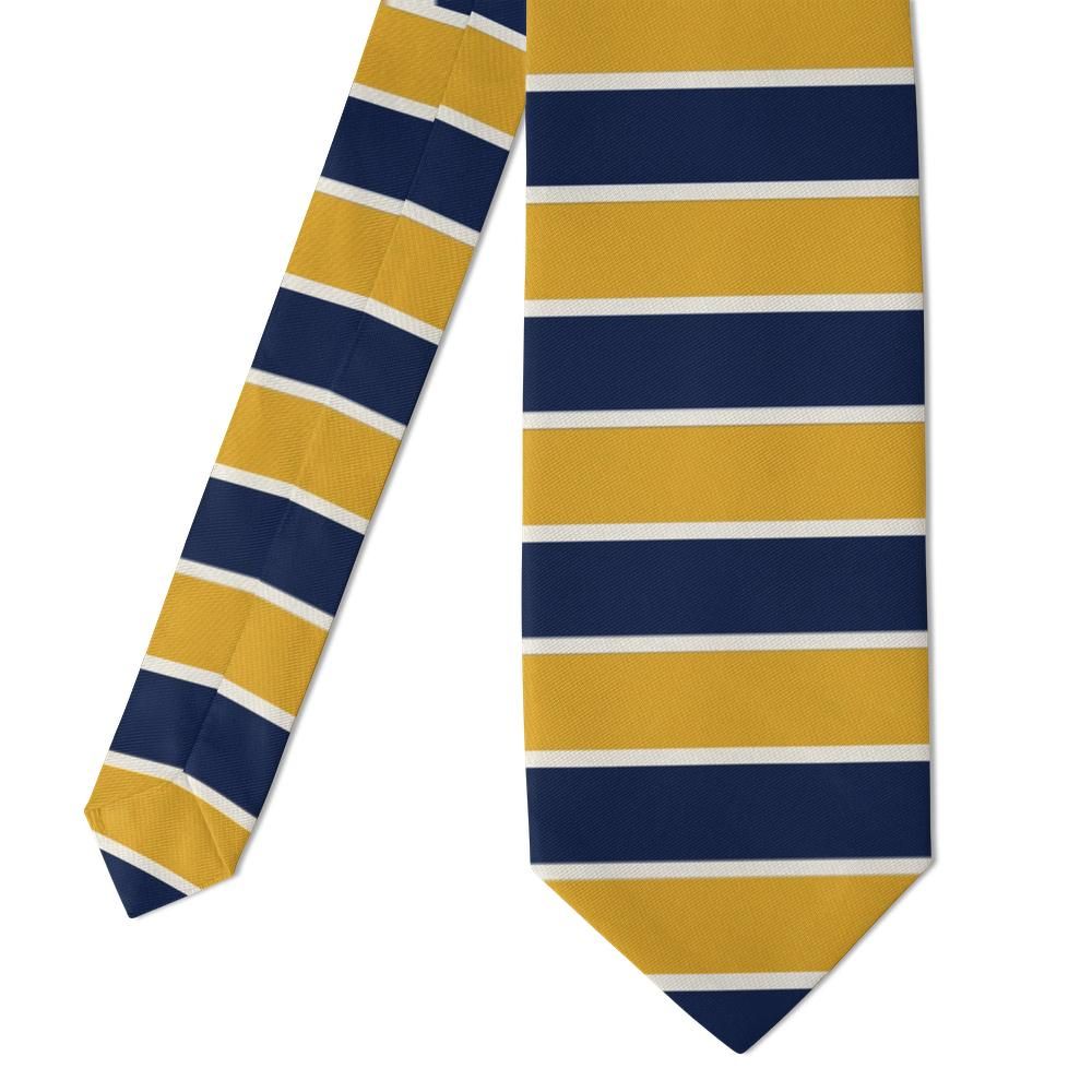 Leiningen - Navy & Gold Rugby Stripe Tie – Match Day