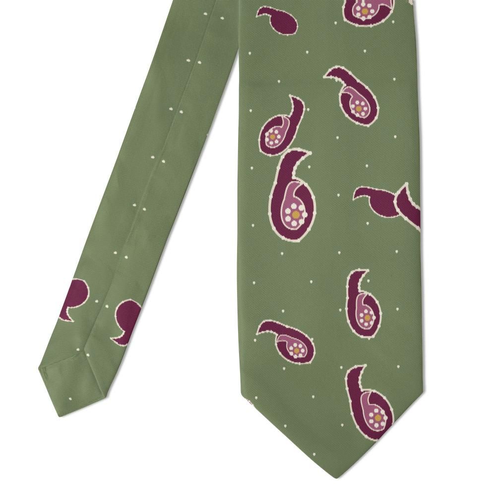 Cornaro - Sage & Berry Bohemian Paisley Tie – Wandering Muse