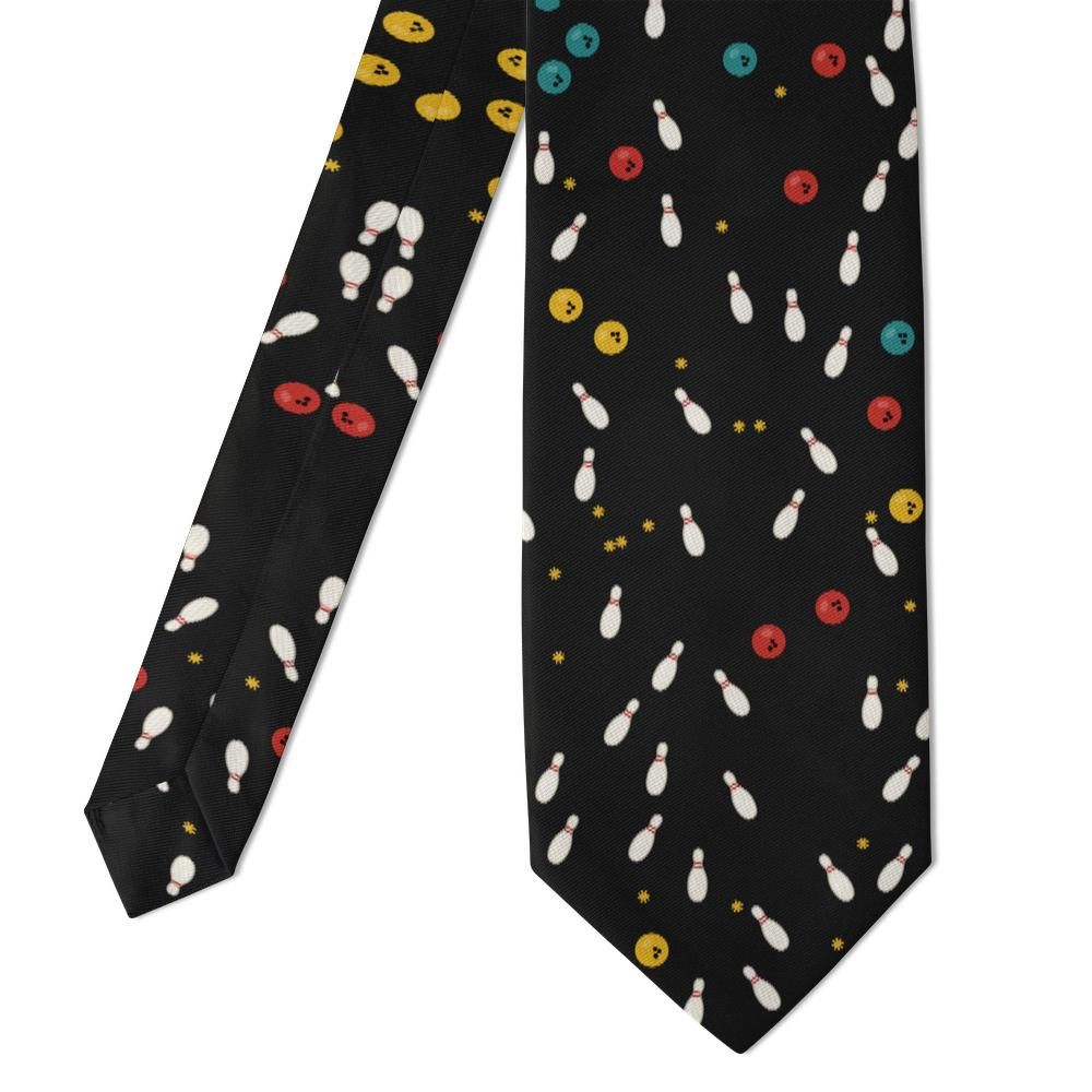 Sandberg - Black & Red Bowling Tie – Strike Night