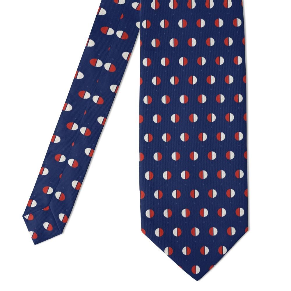 Tessin - Navy Two-Tone Dot Tie – Harbour Signal