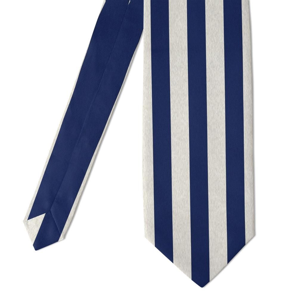 Hierta - Navy & Cream Deckchair Stripe Tie – Riviera Deck