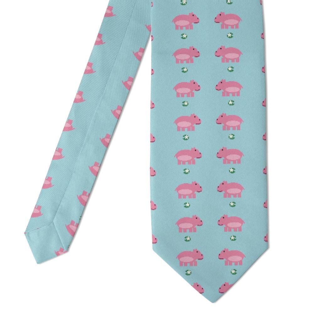 Hardegg - Aqua & Pink Hippo Tie – Lily Pond