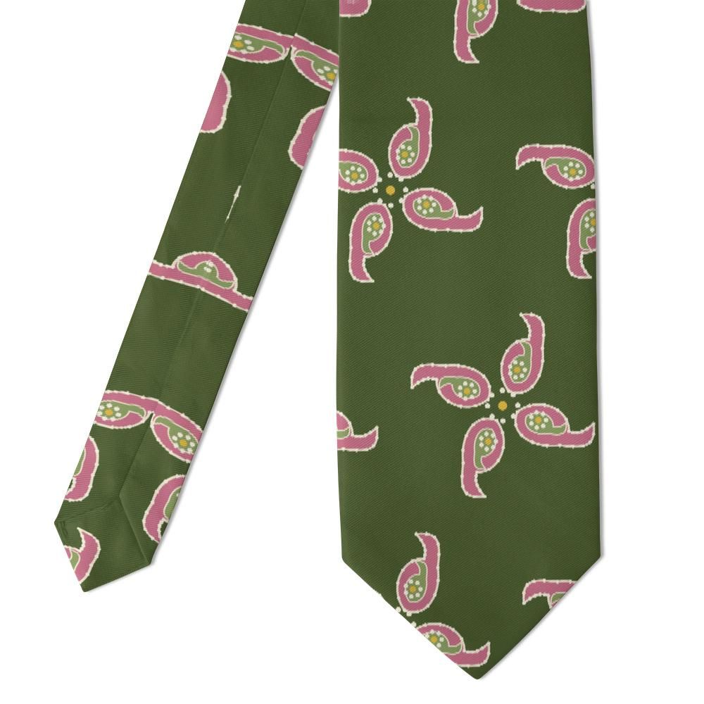 Vendramin - Moss & Rose Carousel Paisley Tie – Springtime Waltz