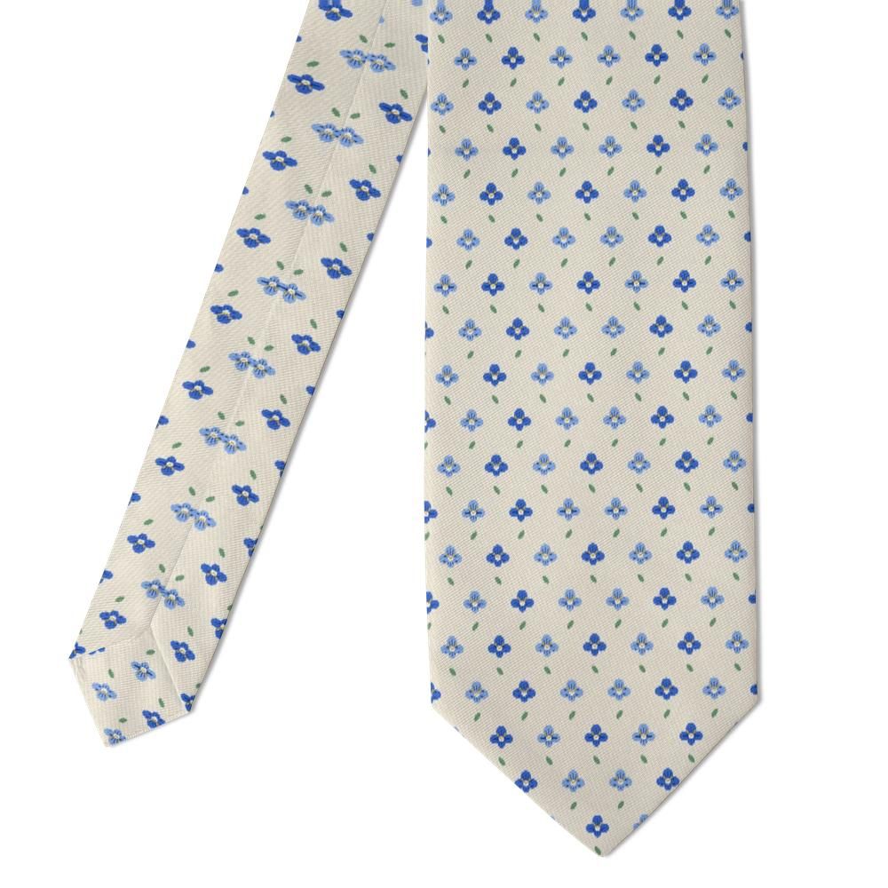 Bubna - Cream & Blue Speedwell Tie – Country Lane