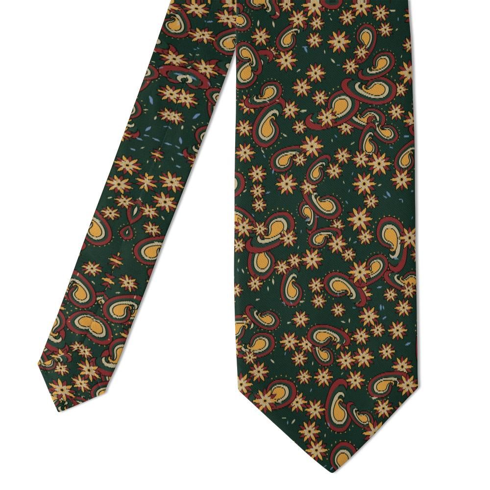 Altemps - Forest & Amber Floral Paisley Tie – Tuscan Autumn