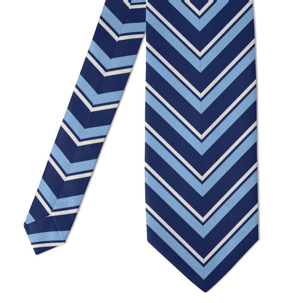 Klinckowström - Navy & Sky Mitered Stripe Tie – Harbour Chevron