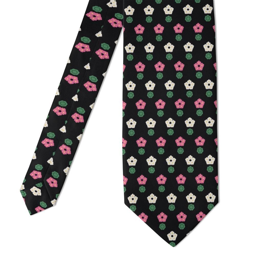 Wurmbrand - Black & White Geranium Tie – Night Balcony
