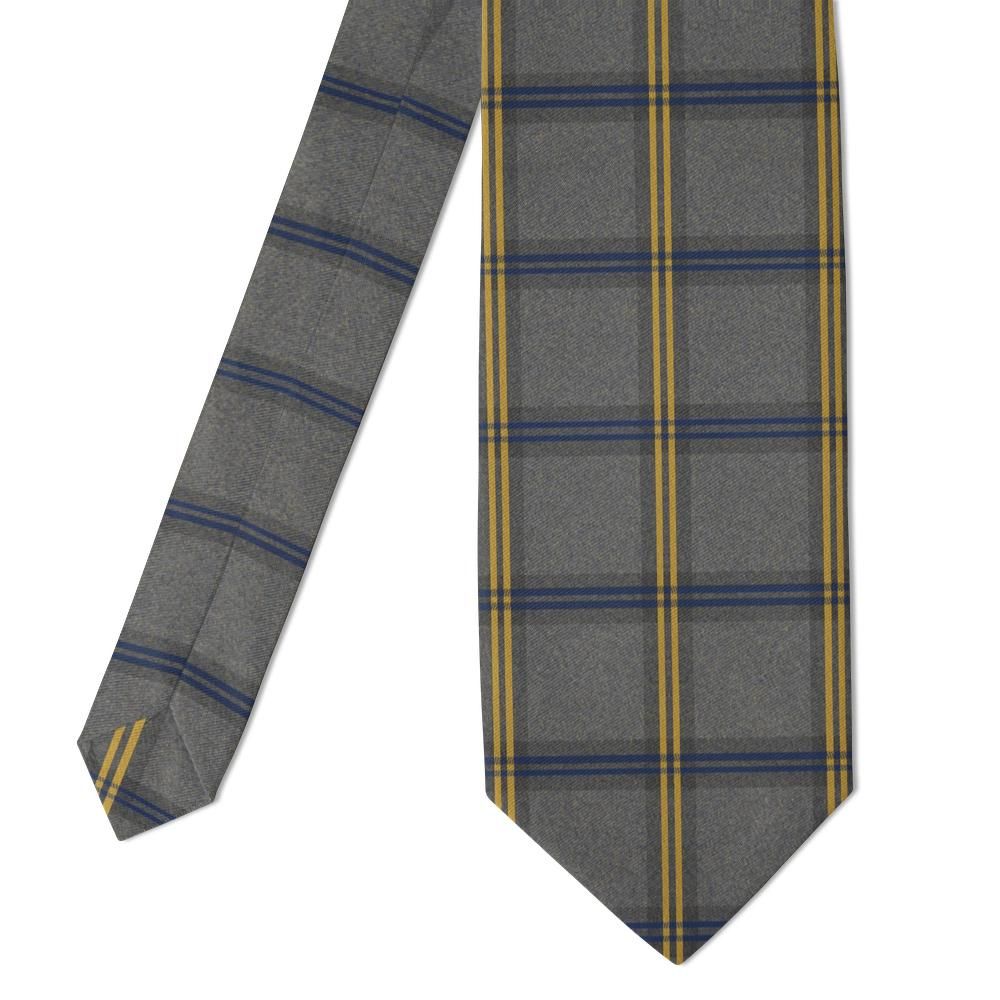 Törnflycht - Grey & Gold Deerstalker Check Tie – Shooting Lodge