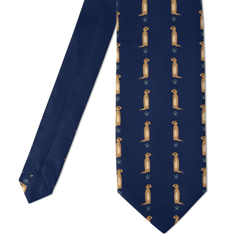 Wilczek - Navy & Tan Meerkat Tie – Night Sentry