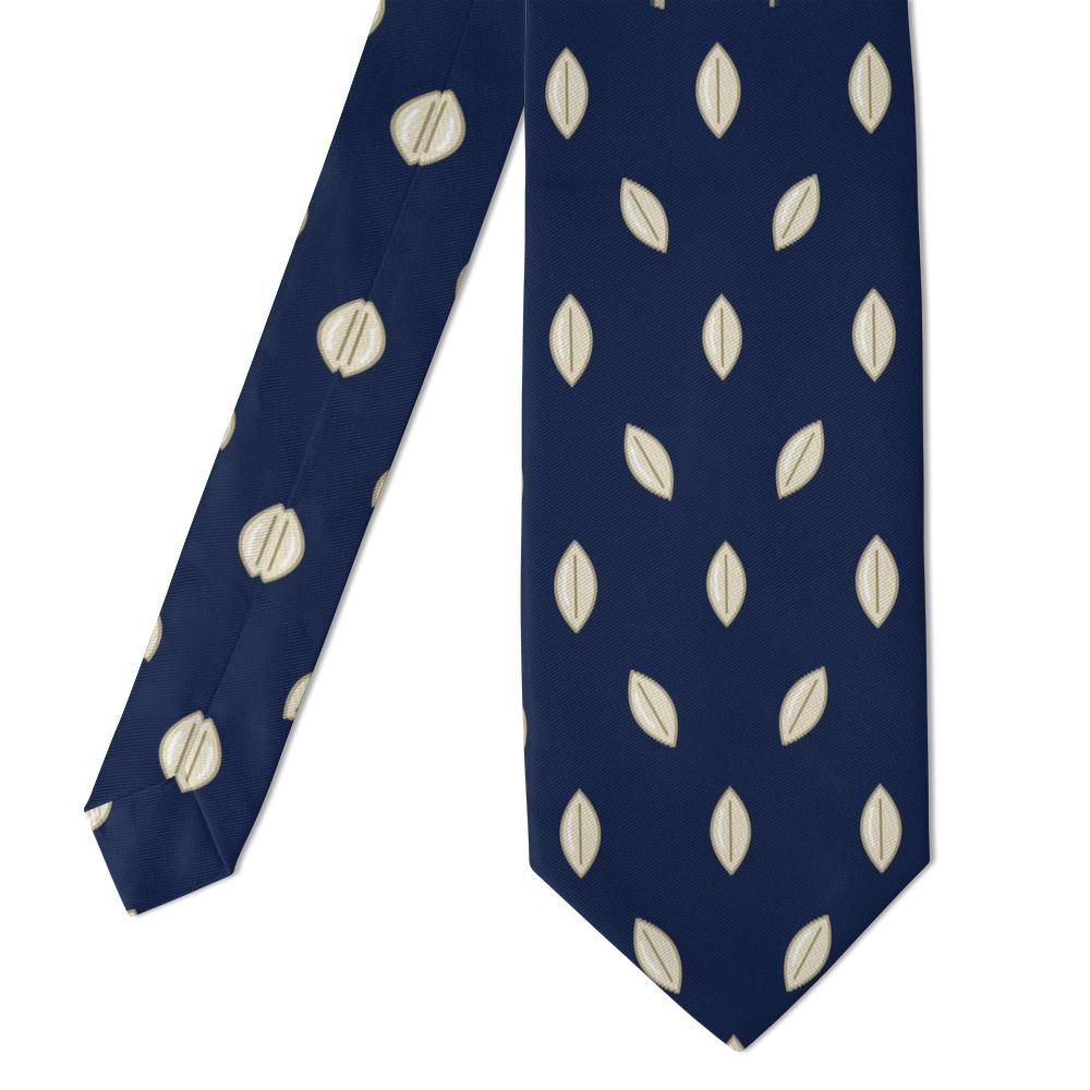 Jägerhorn - Navy & Cream Almond Dot Tie – Quiet Confidence