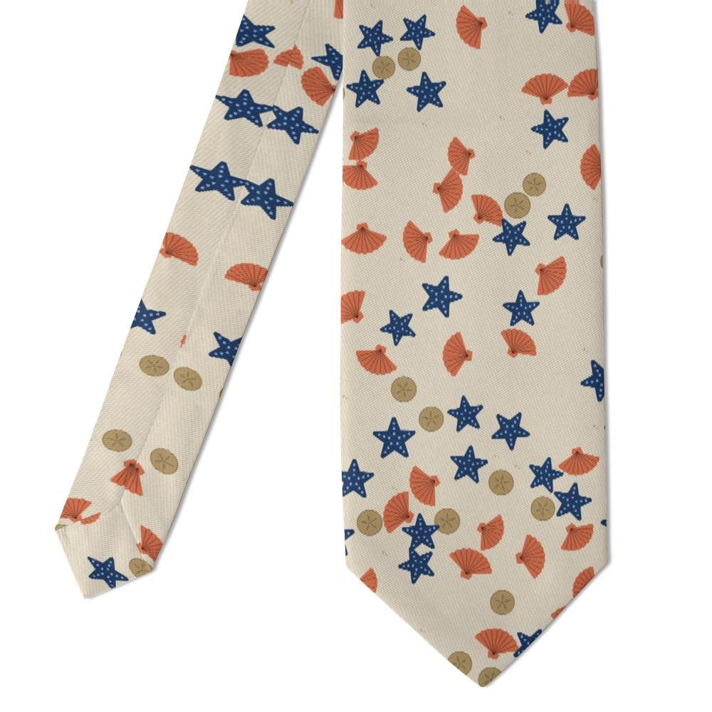 Heemskerck - Sand & Coral Seashell Tie – Beachcomber’s Treasure