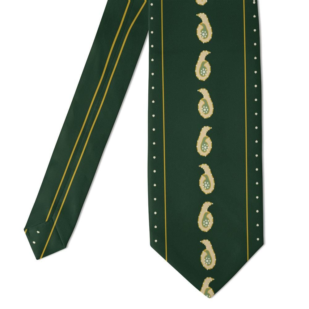 Gritti - Hunter & Champagne Boteh Stripe Tie – Column of Honor