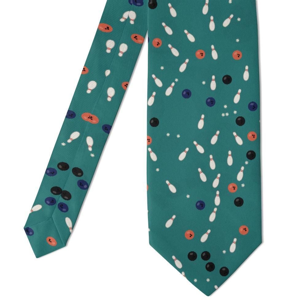 Sandberg - Teal & Cream Bowling Tie – Retro Alley
