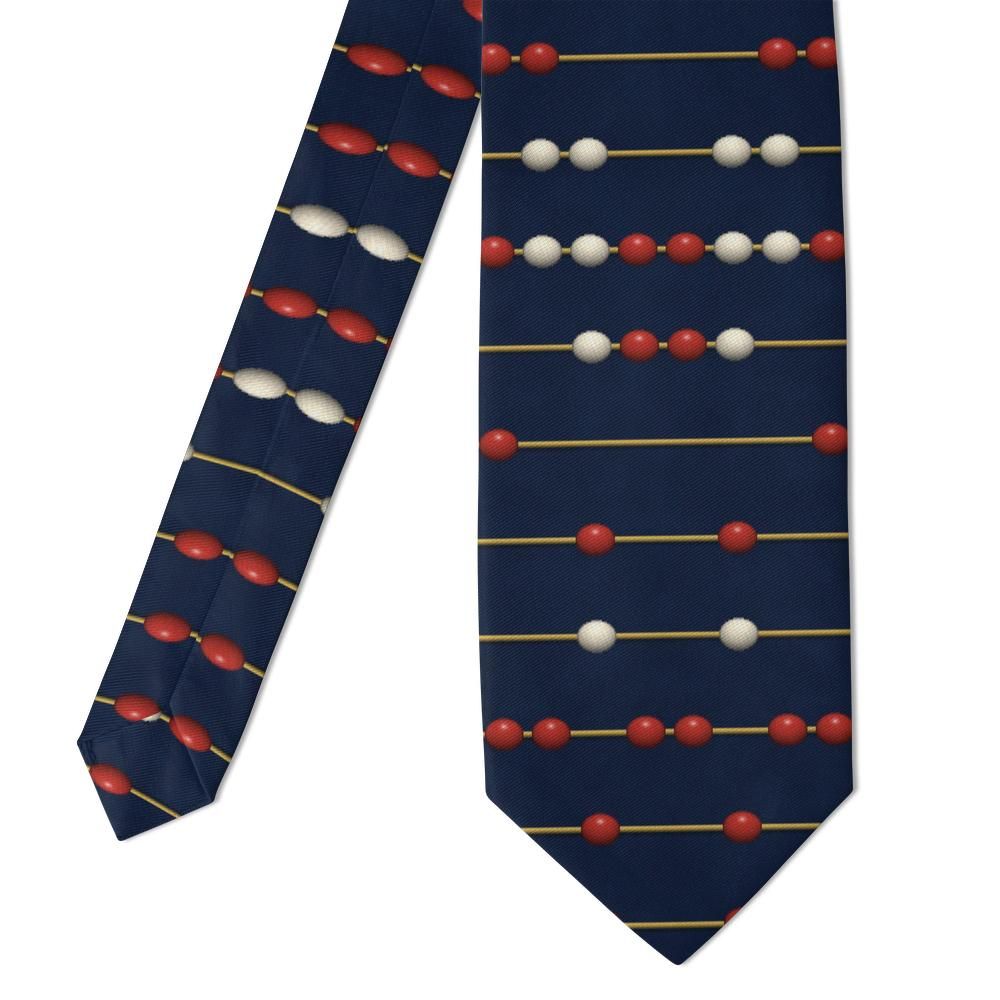 Ribbing - Navy & Gold Abacus Dot Tie – Counting House