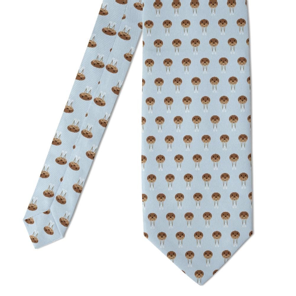 Welsperg - Ice Blue & Brown Walrus Tie – Arctic Shore
