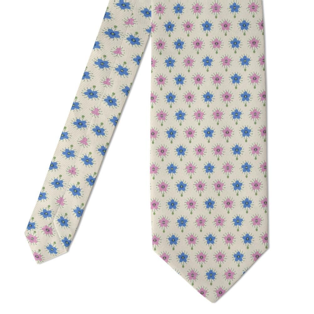Collalto - Cream & Blue Nigella Tie – Cottage Mist