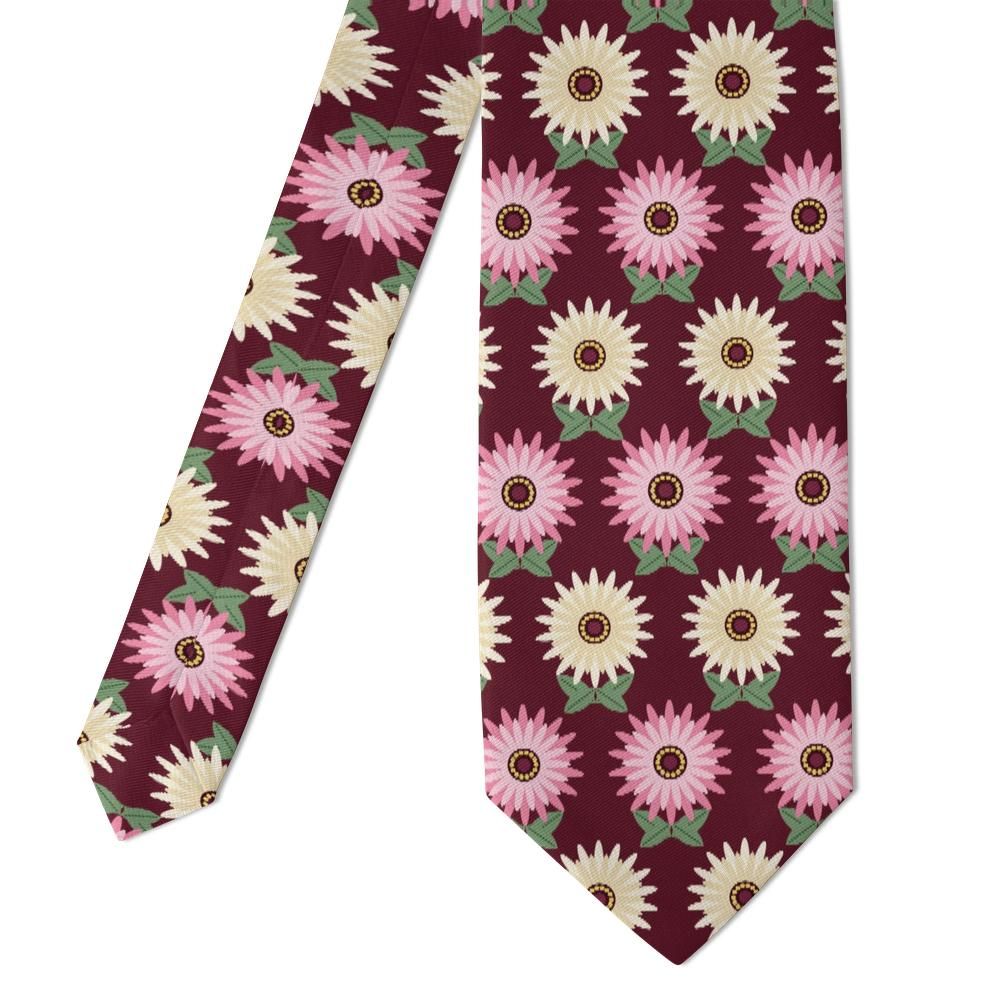 Stolberg - Burgundy & Pink Gerbera Tie – Garden Fete