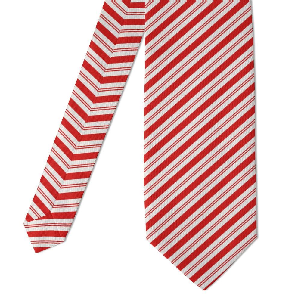 Scheel - Red & White Peppermint Stripe Tie – Holiday Candy Cane