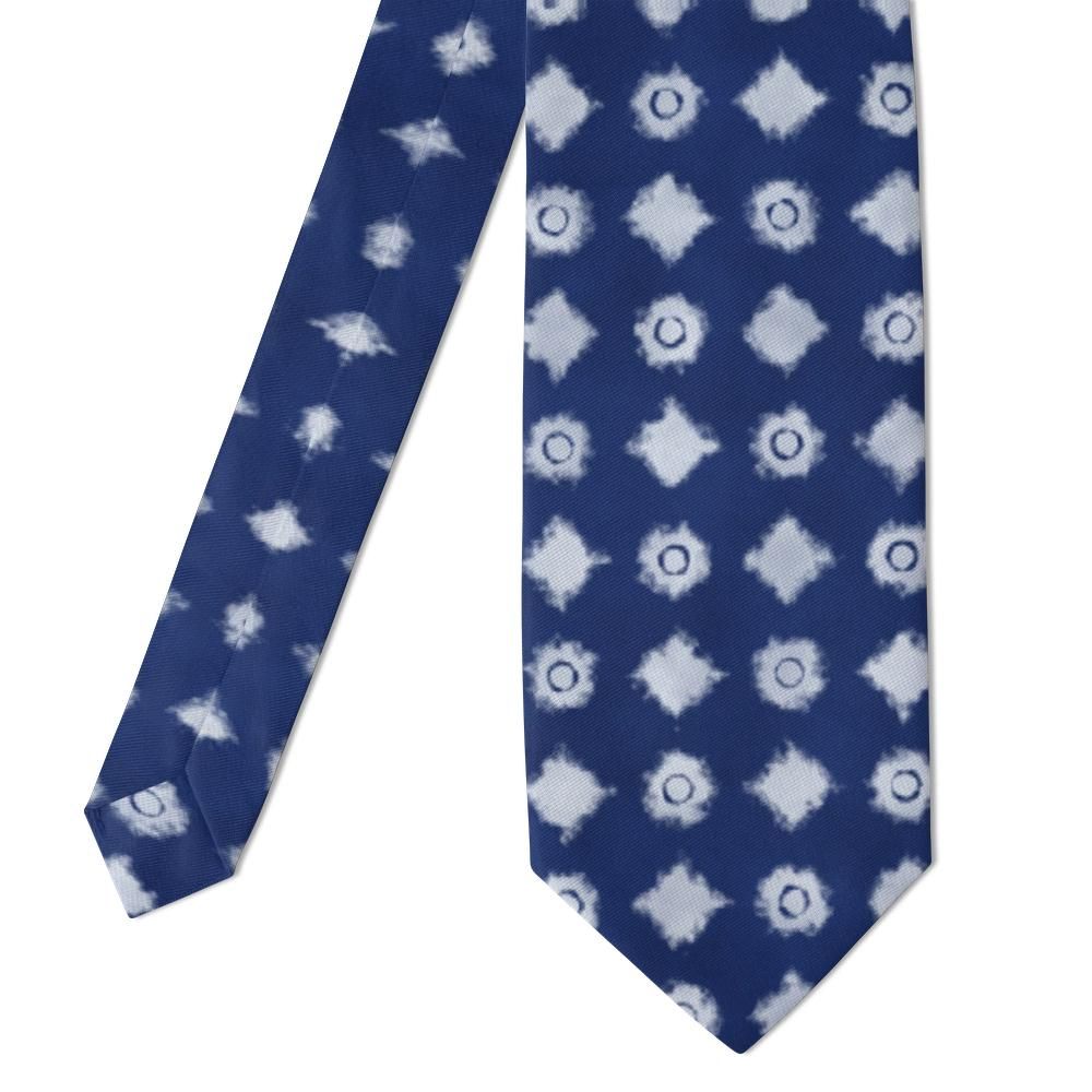 Rosensparre - Indigo Shibori Tie – Kyoto Dye
