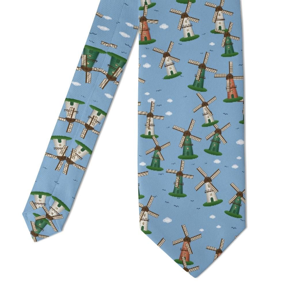 Lanckoronski - Sky Blue Windmill Tie – Dutch Countryside