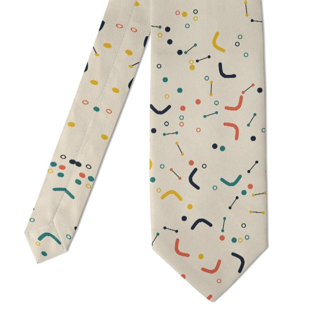 Gersdorff - Cream & Teal Boomerang Tie – Retro Kitchen