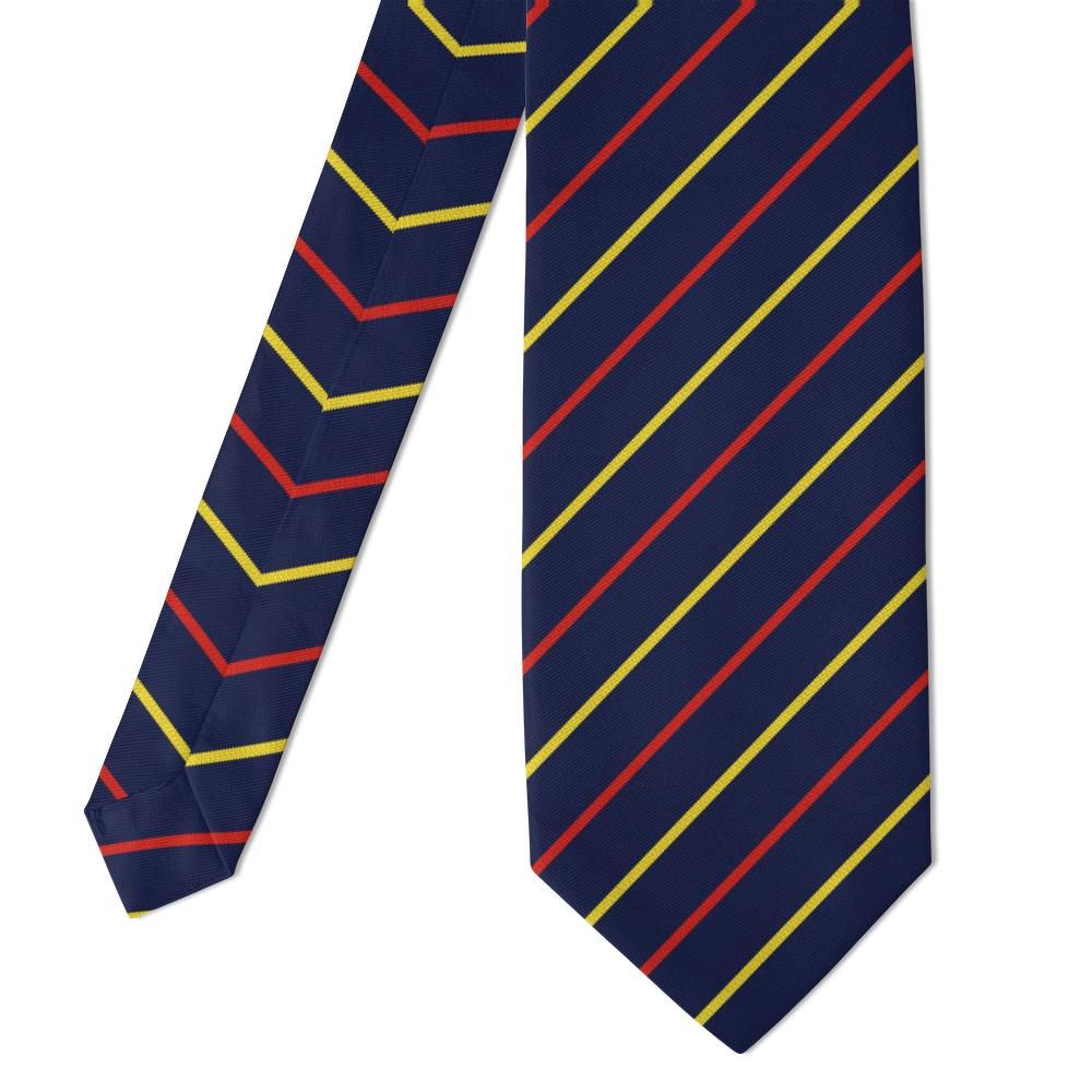 Beauvau - Navy, Red & Gold Striped Tie – Founders' Day