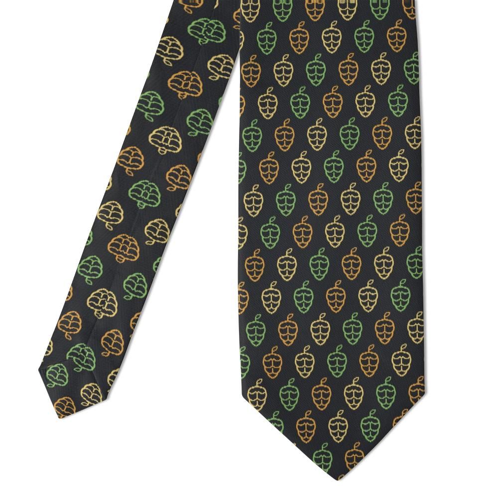 Brahe - Charcoal & Amber Hop Cone Tie – Taproom Night