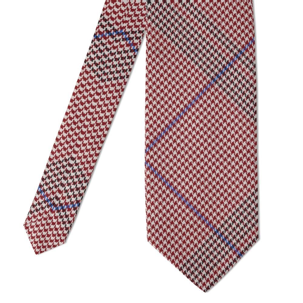 Urquhart - Red & White Glen Check Tie – Highland Ember