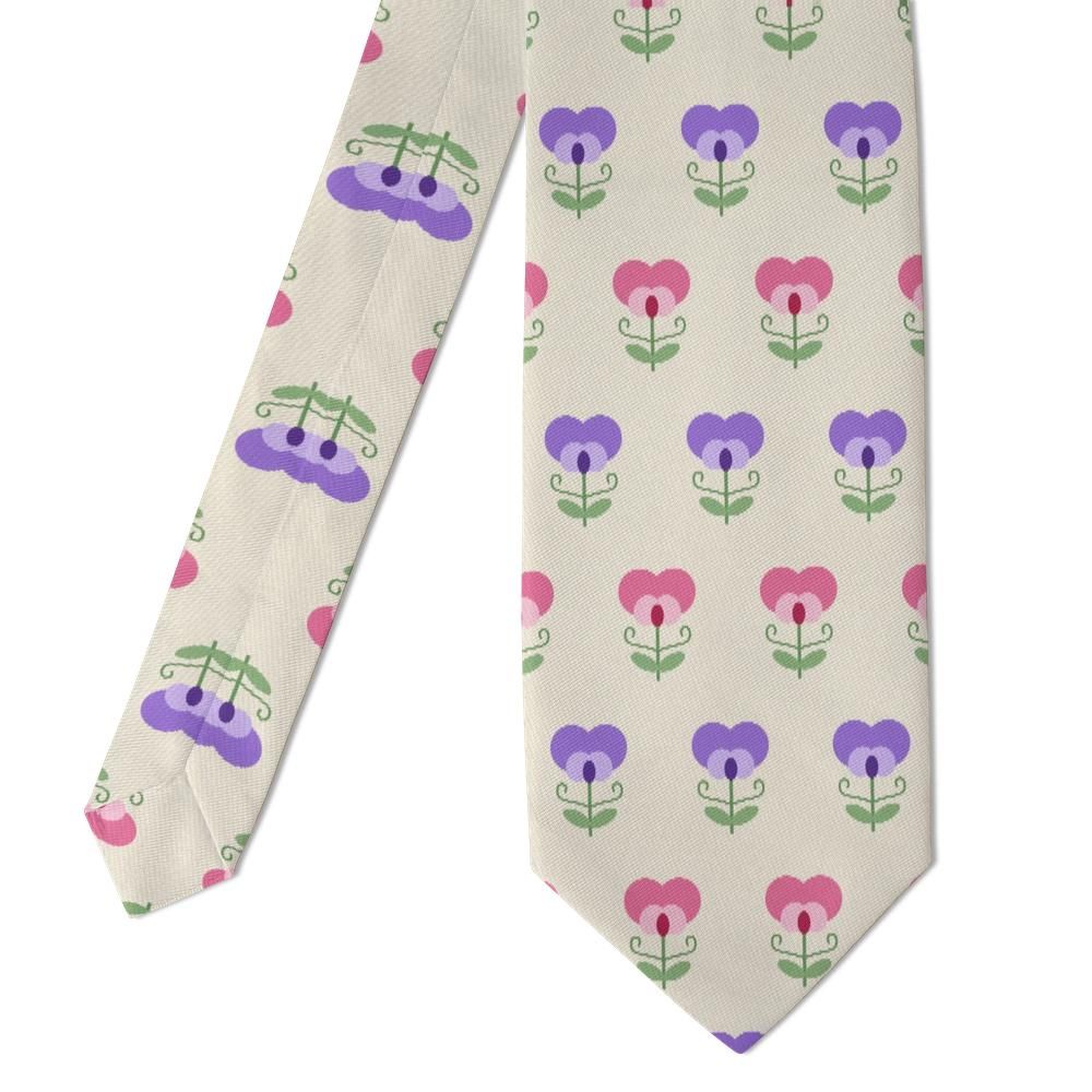 Thurn - Cream & Lilac Sweet Pea Tie – Summer Trellis