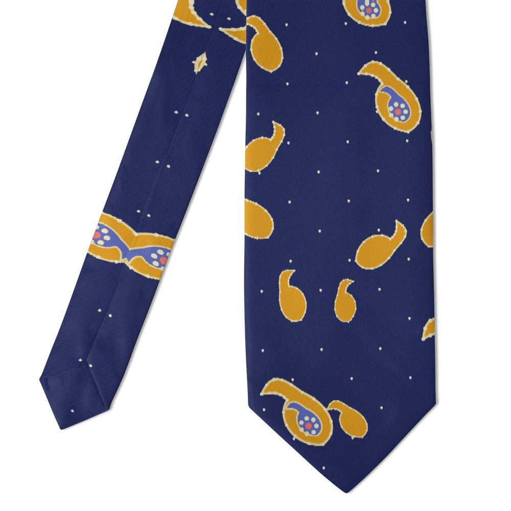 Cornaro - Indigo & Saffron Bohemian Paisley Tie – Spice Route