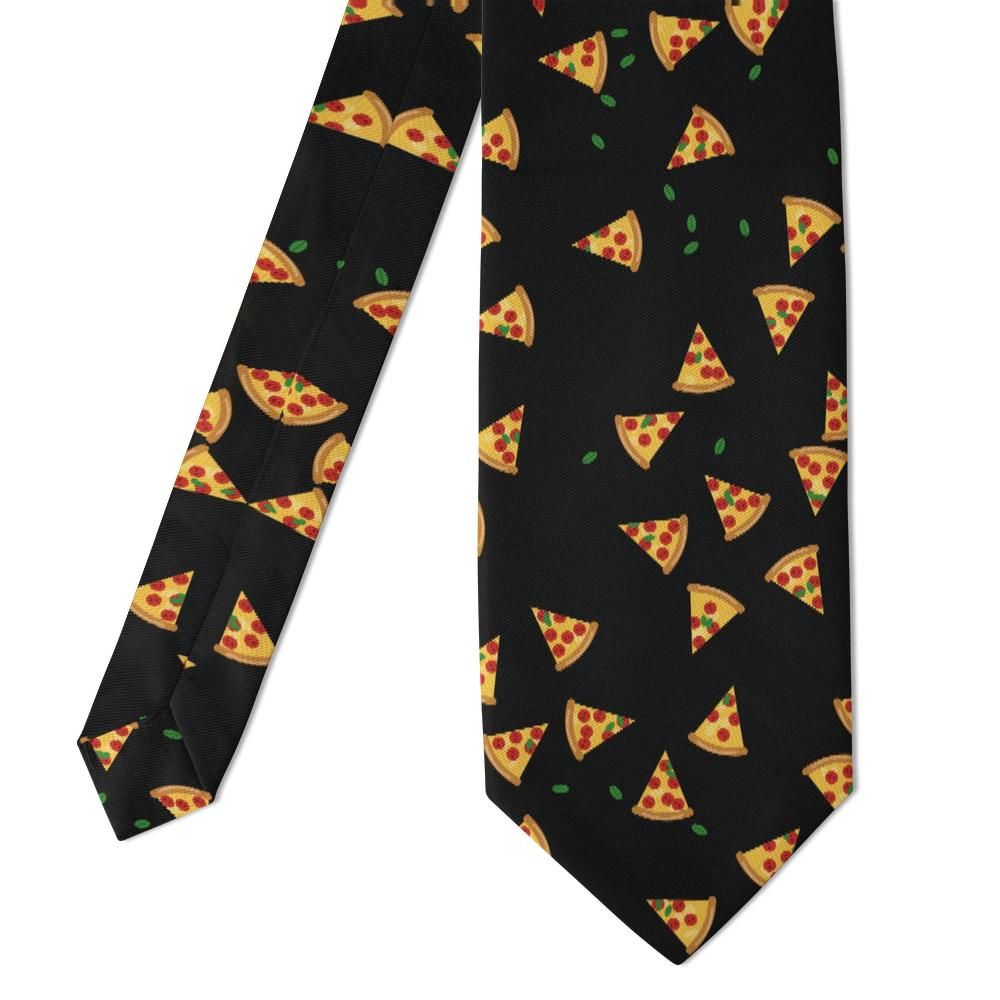 Mowatt - Black Pizza Slice Tie – Late Night Slice