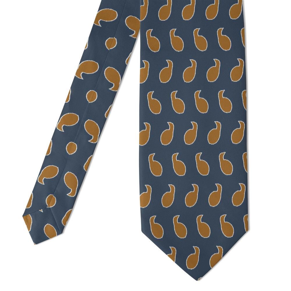 Bembo - Steel & Bronze Herringbone Paisley Tie – Woven Discipline
