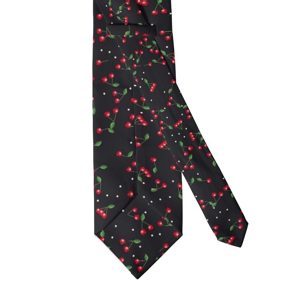 Jablonowski - Black & Red Cherry Tie – Bold Fruit with a Retro Wink