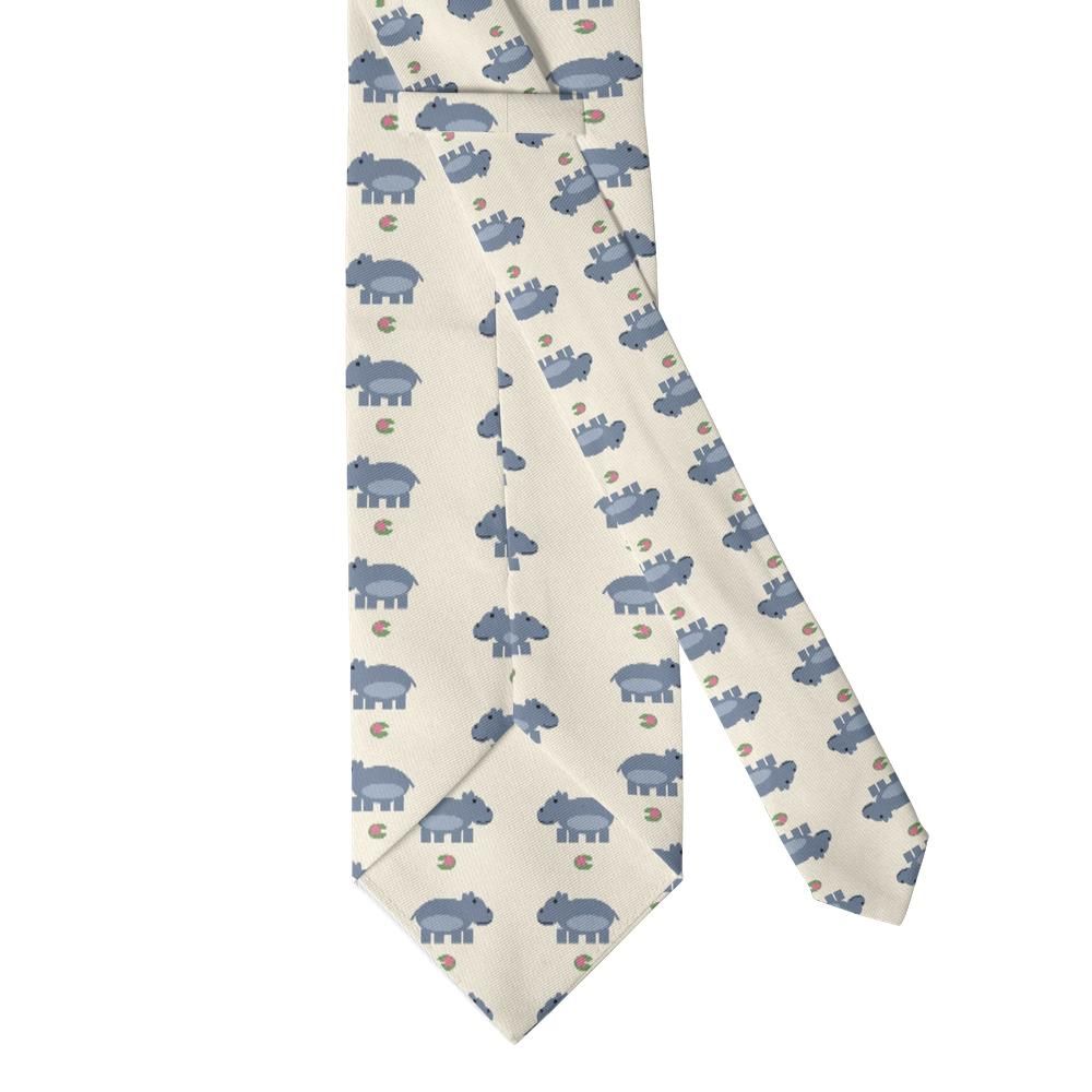 Hardegg - Cream & Slate Hippo Tie – Mud Bath