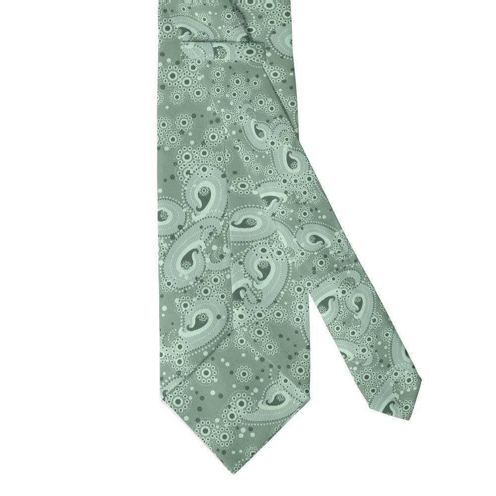 Huitfeldt - Sage Beaded Paisley Tie – Tonal Dotwork