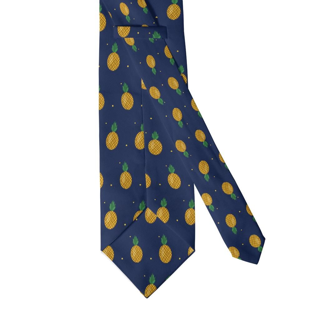 Raben - Navy & Gold Pineapple Tie – Tropical Welcome