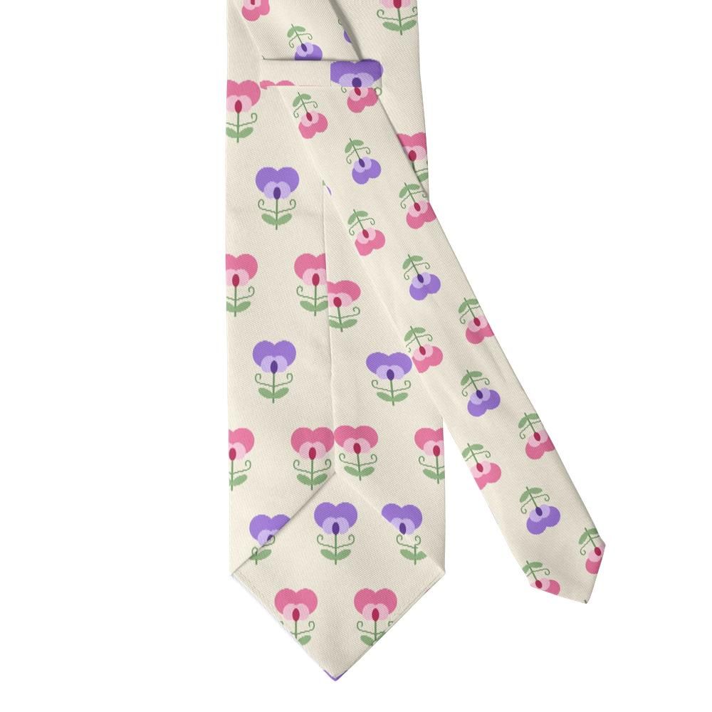 Thurn - Cream & Lilac Sweet Pea Tie – Summer Trellis
