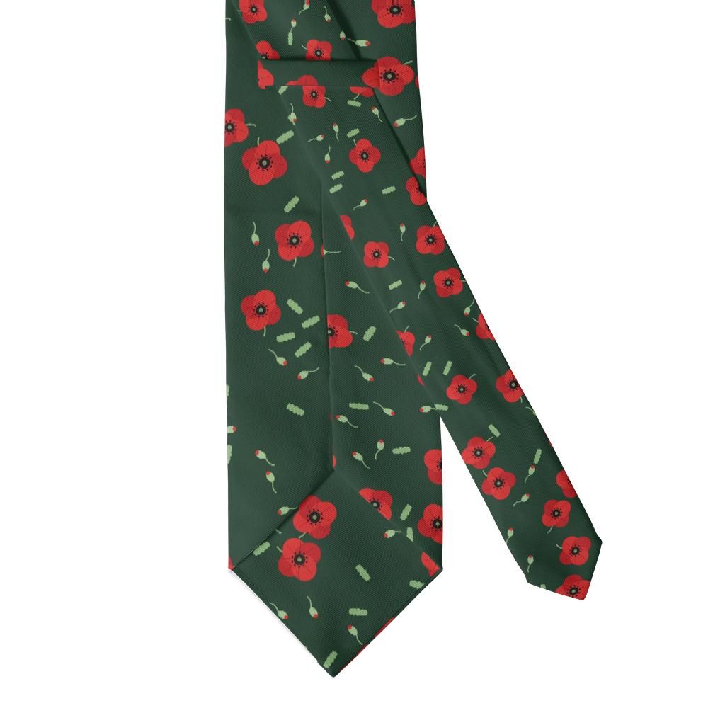 Guldencrone - Forest Green Poppy Tie – Meadow Shade