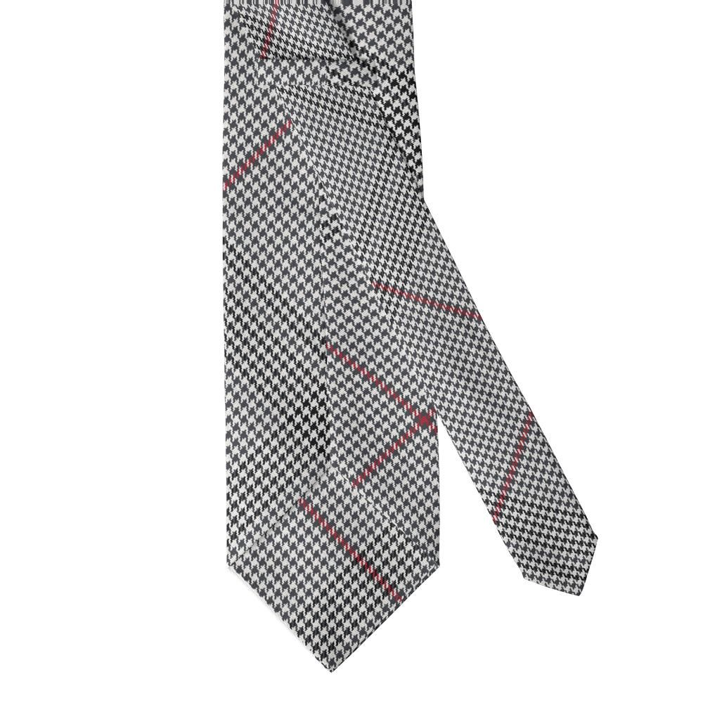 Urquhart - Charcoal & Red Glen Check Tie – Royal Heritage