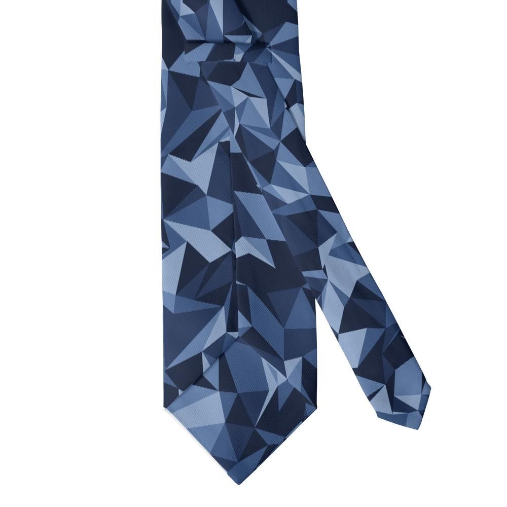 Galt - Navy & Sky Faceted Prism Tie – Glacier Cut