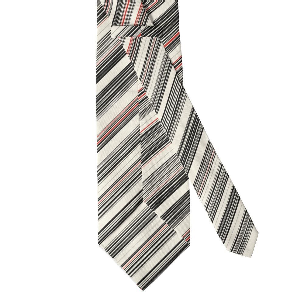Gyldenlove - Ivory & Black Barcode Stripe Tie – Modern Signal