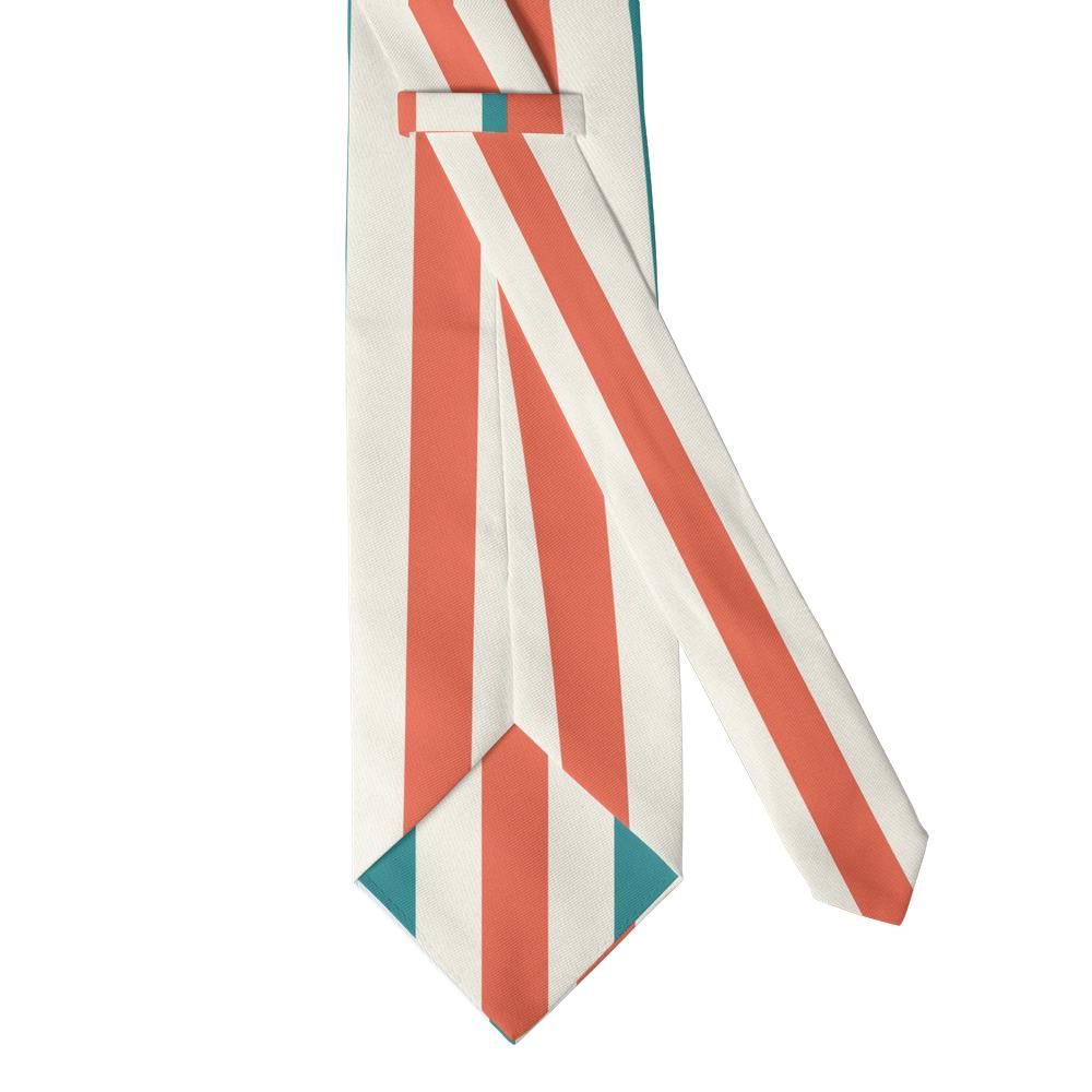 Isenburg - Coral & Teal Cabana Stripe Tie – Beach Club