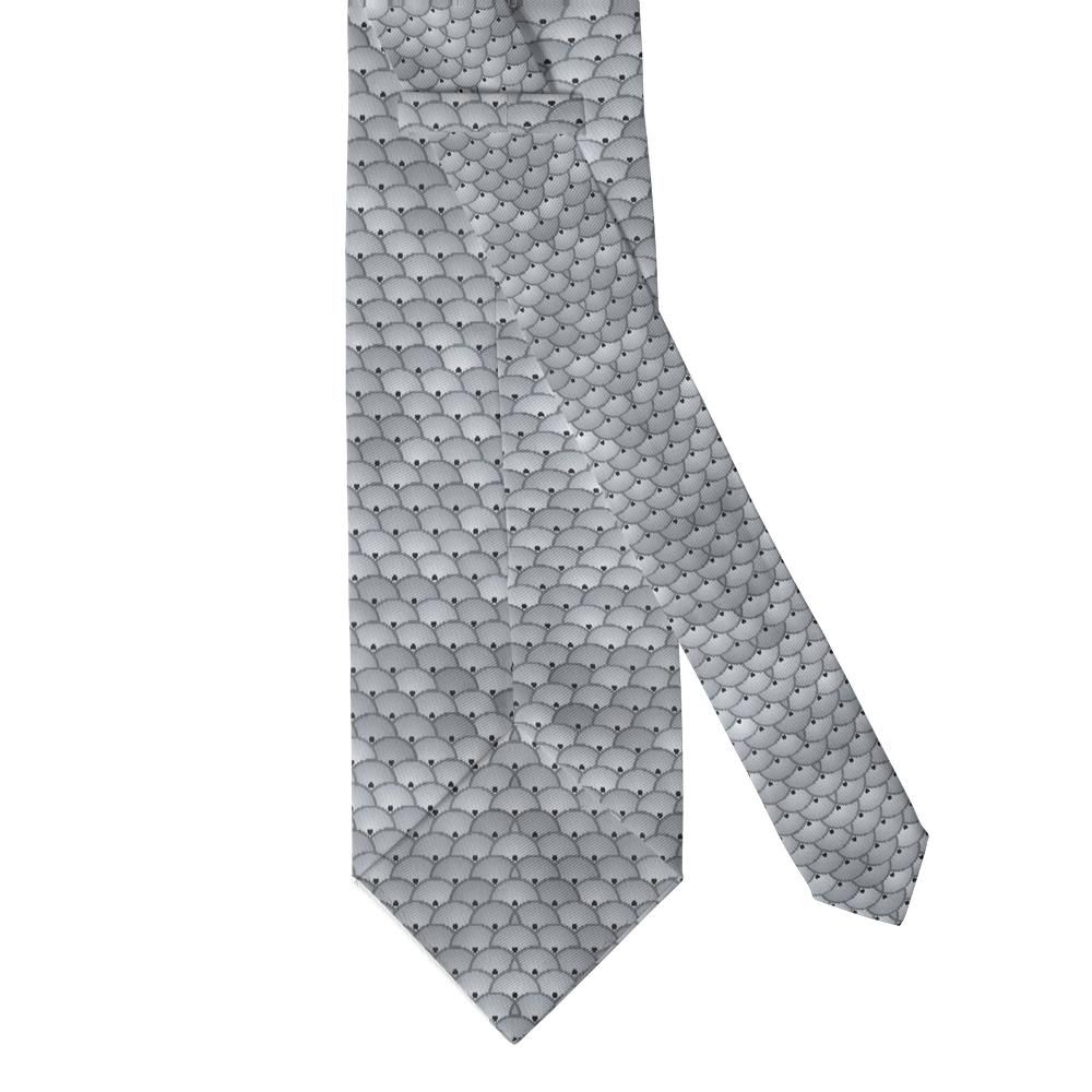 Hjärne - Silver Sequin Print Tie – Disco Night